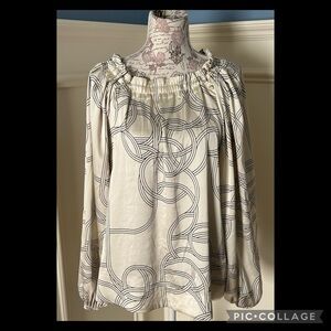♦️Silky oversized puff sleeve blouse L/XL